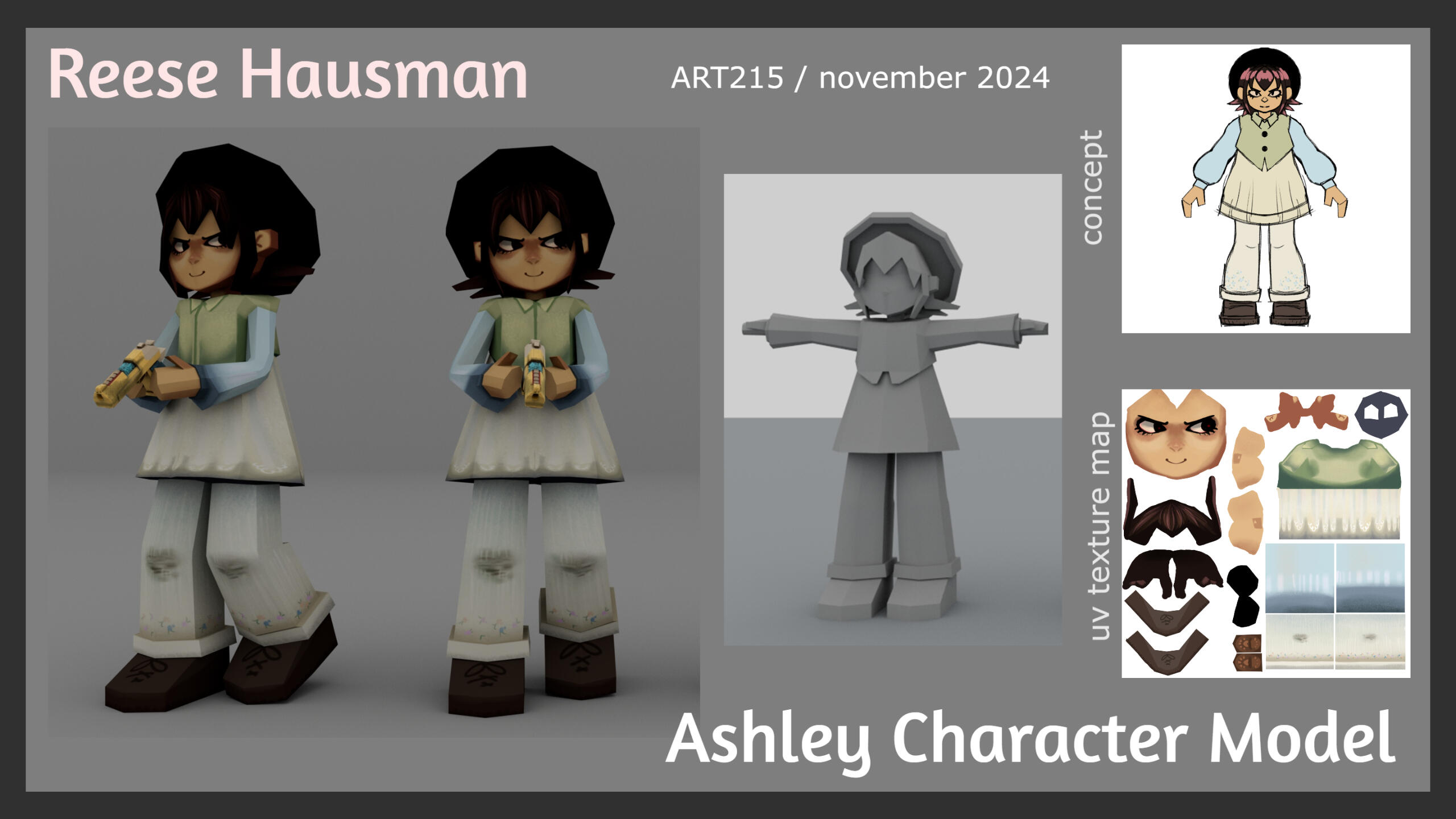 heartlines ashley character model